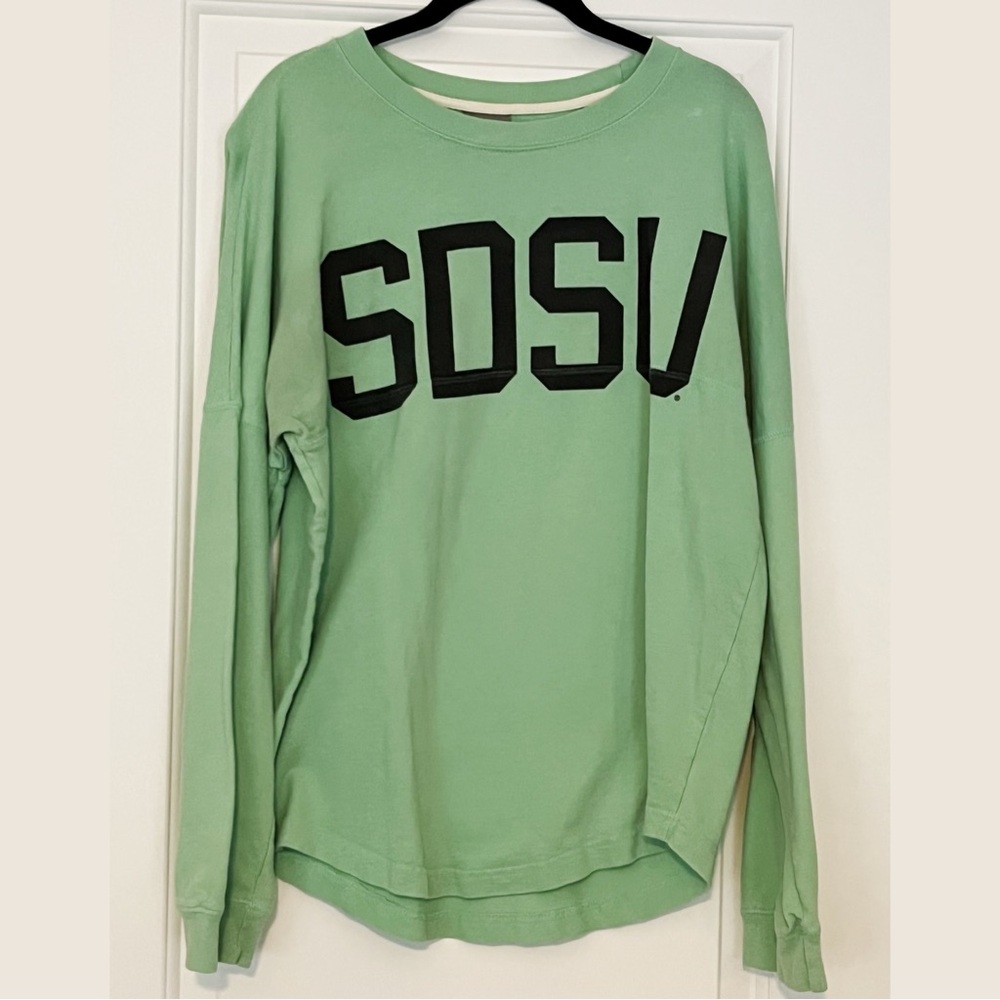SDSU Long Sleeve Mint Green Tee